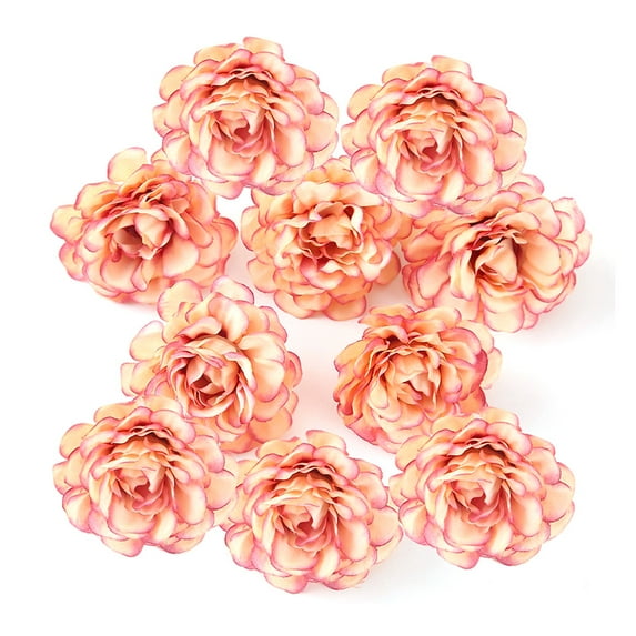 10Pcs Multi layer Artificial Simulation Flower Heads Wedding Party Home Decor Silk Cloth