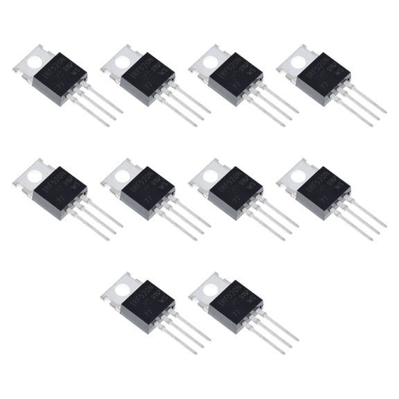 10Pcs N-Channel Power MOSFET Transistor 33Amp 100V IRF540N MOSFET Transistors for Power Amplifiers TO-220 Transistor Kit