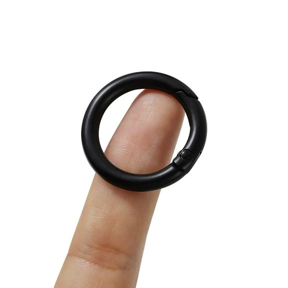 10Pcs NEW Spring O Ring, Gate O Ring Round Carabiner Snap Clip Trigger Spring Keyring, Metal O Ring for Bags,Purses(2.0cm)