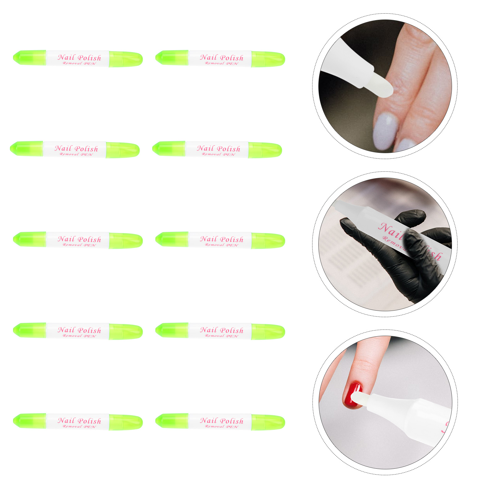 10Pcs Nail Polish Remover Pen Nail Polish Correction Using Pen for
