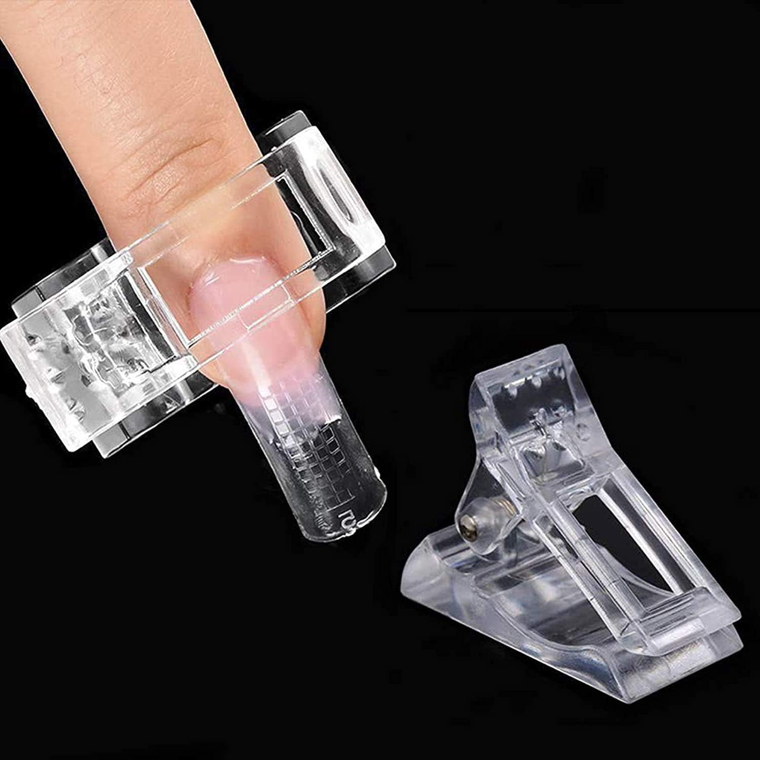10Pcs Nail Tips Clip Finger Polygel Quick Building Gel Extension Nail Gel Accessories Manicure Tool for Nail Extension