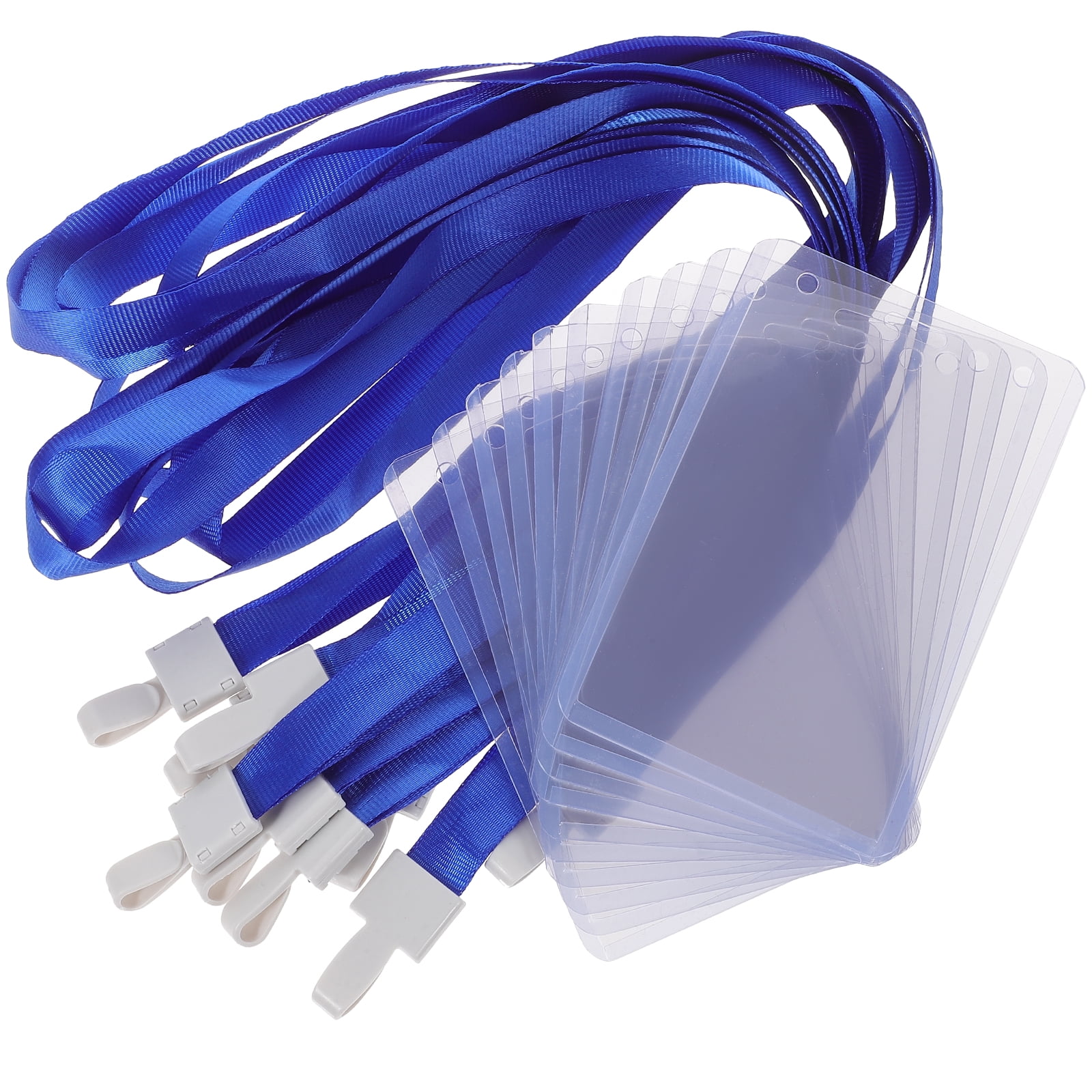 10Pcs Name Badge Holder Clear Badge Sleeve Work Badge Holder Sleeve