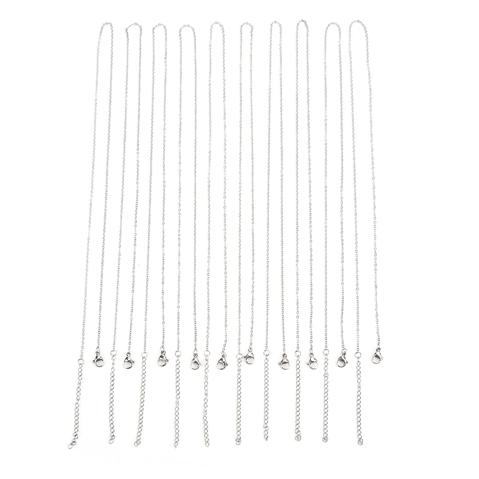 10Pcs Necklace Chain Stainless Steel Pendant Necklace Clavicle Chain ...