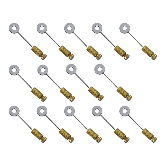 10Pcs Needle Locking Tool Brass Stainless Steel Position Located Needles for Leather Fixing, Lock 6-12mm