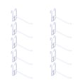 thumbnail image 1 of 10Pcs Net Panel Hooks Reusable Mesh Panel Hangers Metal Wear-Resistant Storage Hook Removable Jewelry Display Stand, 1 of 8