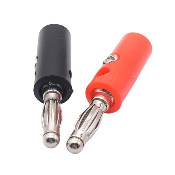 10Pcs Nickel Plating 4Mm Banana Test Audio Speaker Screw Banana 5×Red 5×Black YIWEI