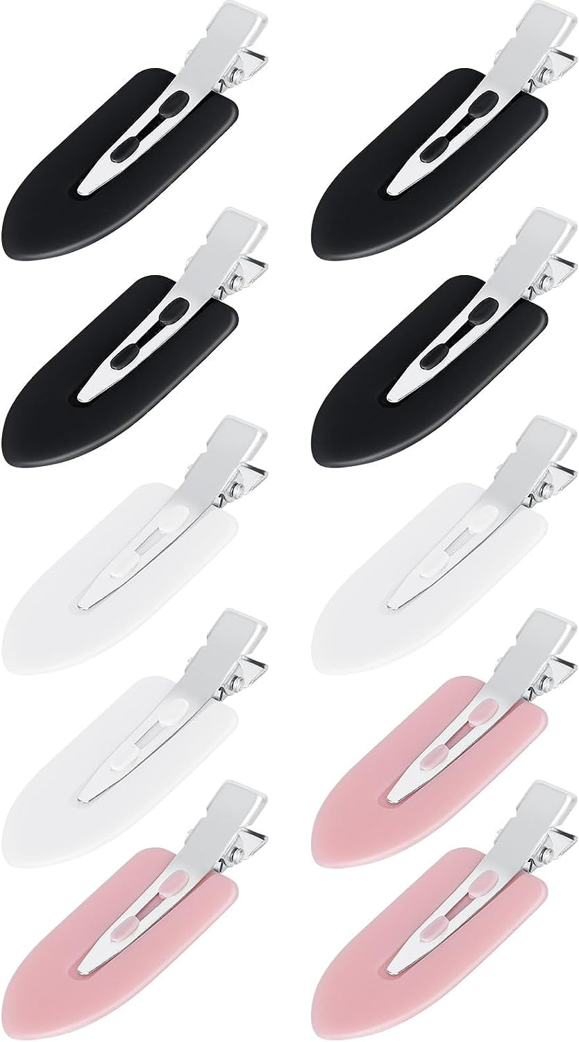 10Pcs No Bend Hair Clips, Pin Curl Clips for Bangs, No Crease Hair