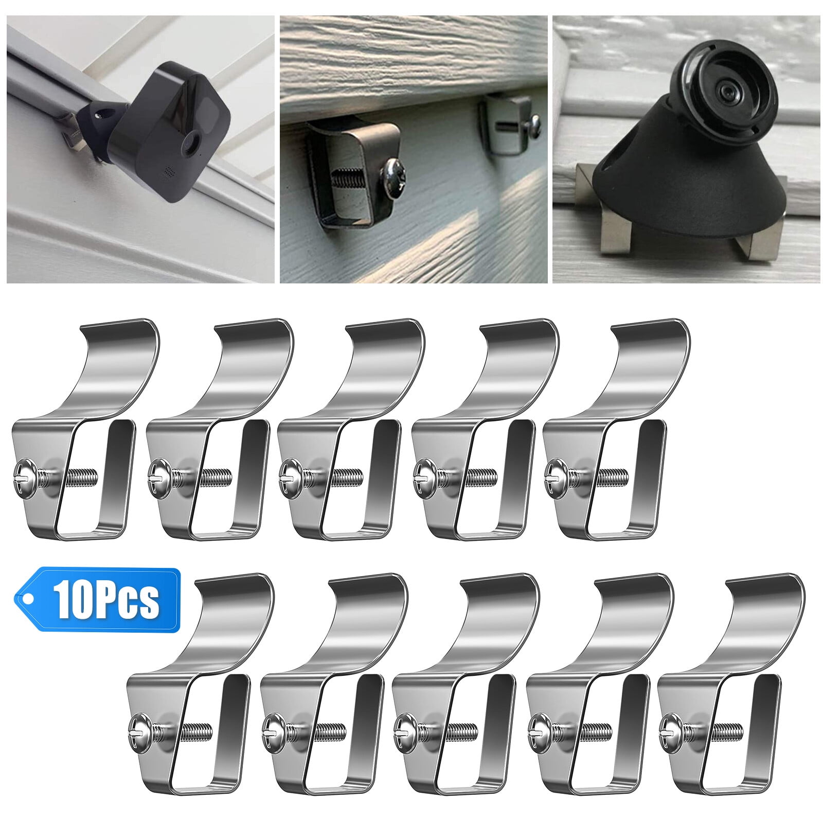 10Pcs No-Hole Needed Vinyl Siding Clips Hooks Heavy Duty Hanger ...