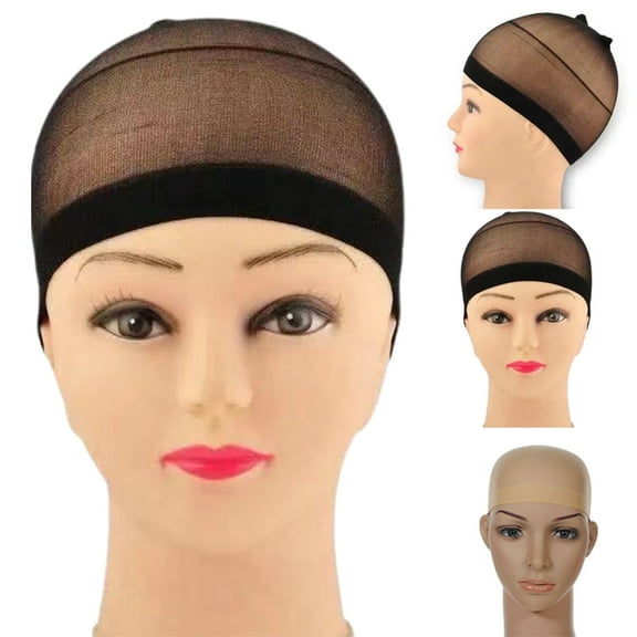 10Pcs Non-Slip Stocking Wig Caps Stretchy Nylon Close End Wig Caps for Women and Men Wigs