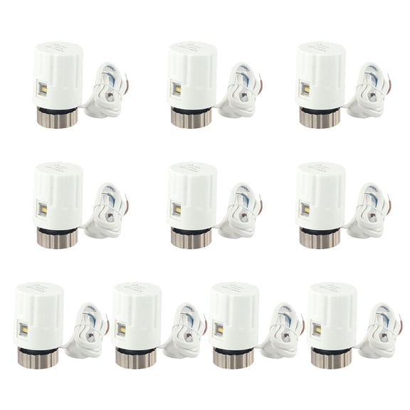 10Pcs Normally Open Electric Heating Actuator Floor Heating Water Distributor