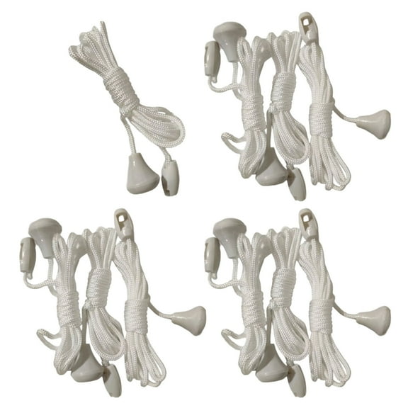 10Pcs Nylon Bathroom Light Pull Cord String with Connector Pull Chain Enduring