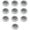 thumbnail image 1 of 10Pcs Nylon Plastic Round Pulley Replacement Sliding Bearing Pulley Roller Wheel, 1 of 9
