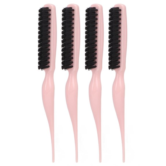10Pcs Nylon Teasing Brush for Back Combing and Styling, Rat Tail Design, Improves Hair Volume, Lightweight and Ergonomic Hairbrush Tool for Women and Men (9.45 inches / 24 cm)