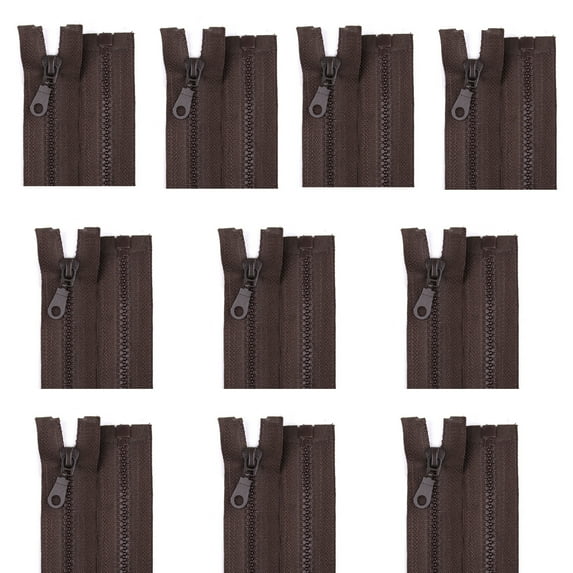 10Pcs Nylon Zippers for Sewing Craft 27.5Inch/70cm Sewing Zippers Open-end Zips Fasteners for Bag Wallet Pouches Clothes
