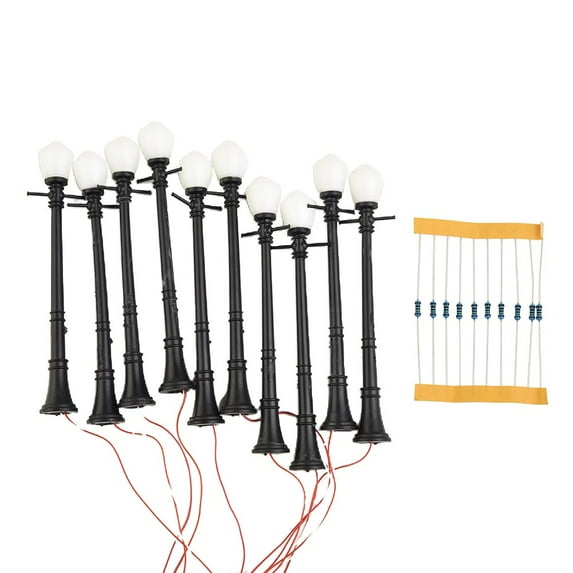 10Pcs O Scale 1/48 Lamp Leds Made Model Lamppost Long-Life Led-Lamp Mast-Light