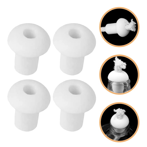 10Pcs Oil Lantern Wick Holder Oil Lamps Wick Holder Ceramic Holders Lamp Wick Ceramic Holder