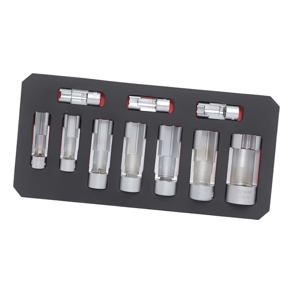 10Pcs Oil Pipe Car Wrench Removal Tool Set Oil Pressure Sending Unit Removal Oxygen Sensing Sockets Tool