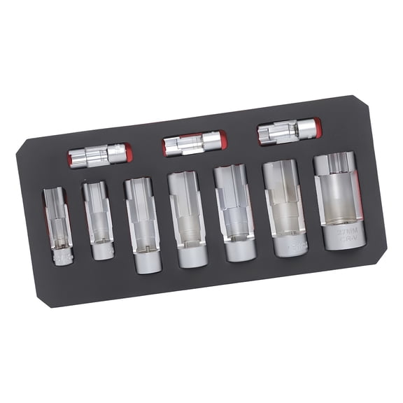 10Pcs Oil Pressure Sending Unit Removal Set Oxygen Sensing Sockets Set Oxygen Sensing Wrench Removal Tool Maintenance