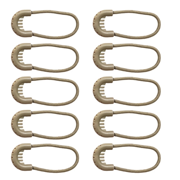 10Pcs Outdoor Backpack Zipper Head Bag Flexible Zipper Puller Light Weight Zipper Head Bag Parts Accessories Enduring