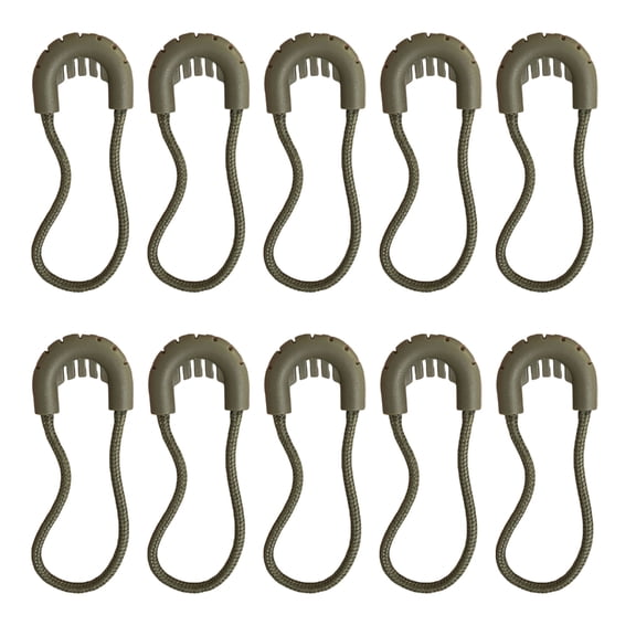 10Pcs Outdoor Backpack Zippers Head Antitheft Zippers Tail Safety Belt Buckle Bag Flexible Zippers Puller Easy to Use