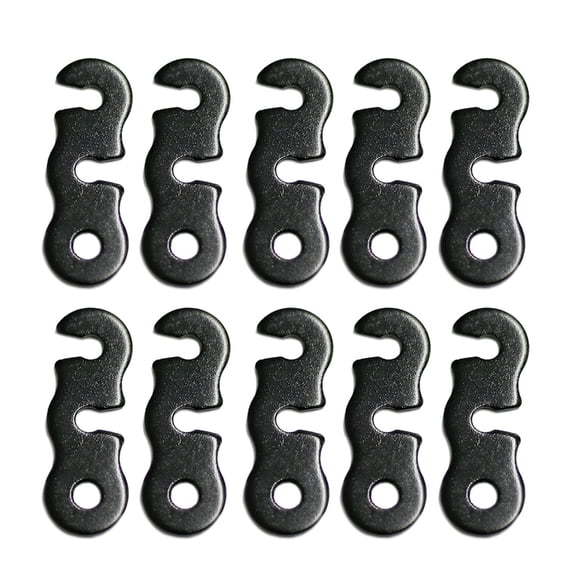 10Pcs Outdoor Camping Tent Rope Buckles 3 Hole Rope Tensioner Guyline Cord Adjuster Tent Tensioner Tent Wind Rope Buckle