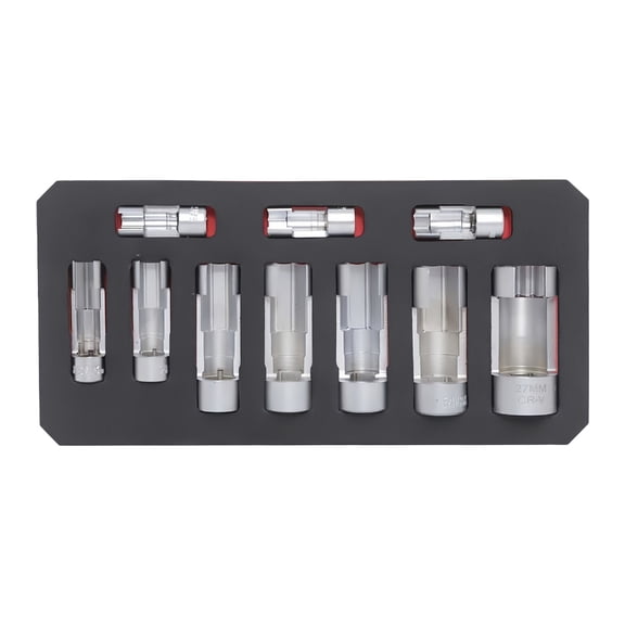 10Pcs Oxygen Sensing Removal Tool Set With Slot Sockets Oil Disconnection Wrench For Automotive Repair Mechanic Tool