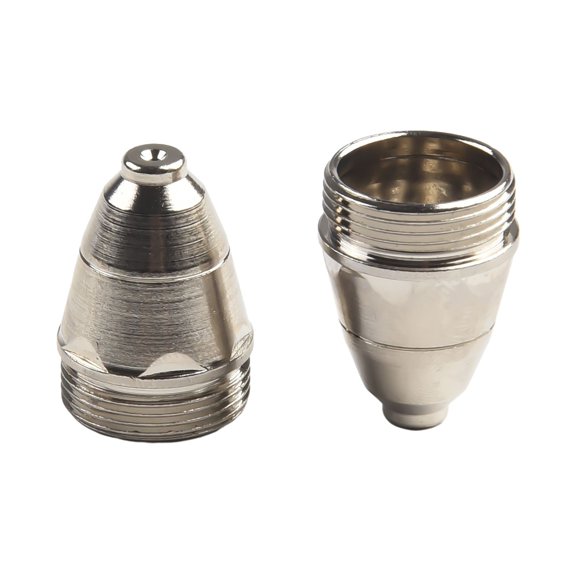 10Pcs P-80 Plasma Cutter Consumable Torch Kit 1.1Mm-1.7Mm Nozzle Tip Electrode 1.3Mm