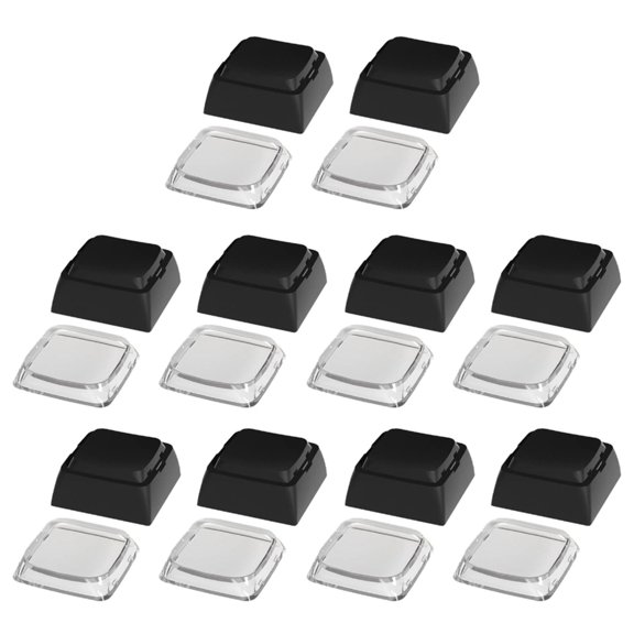 10Pcs PC Keycaps XDA Profile 1U Blank Supplements Keycaps for Gaming Mechanical Keyboards