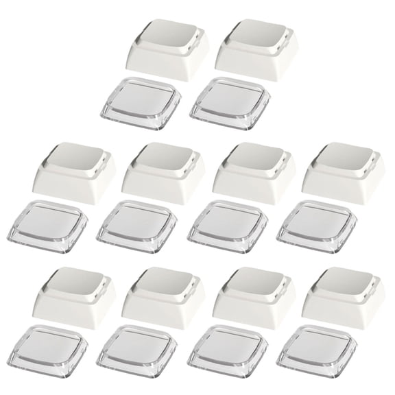 10Pcs PC Keycaps XDA Profile 1U Blank Supplements Keycaps for Gaming Mechanical Keyboards