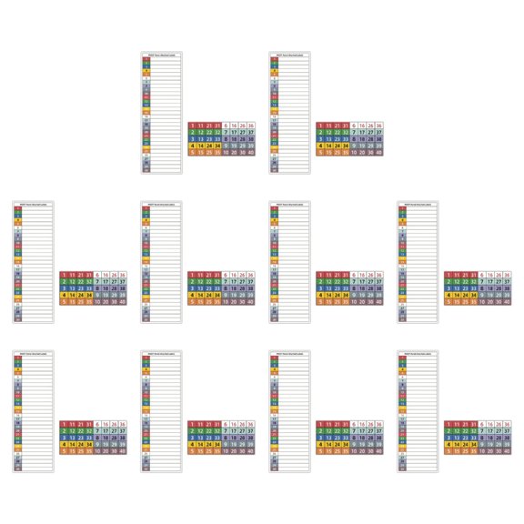 10Pcs PVC Electrical Cabinet Label For Circuit Breaker Identification