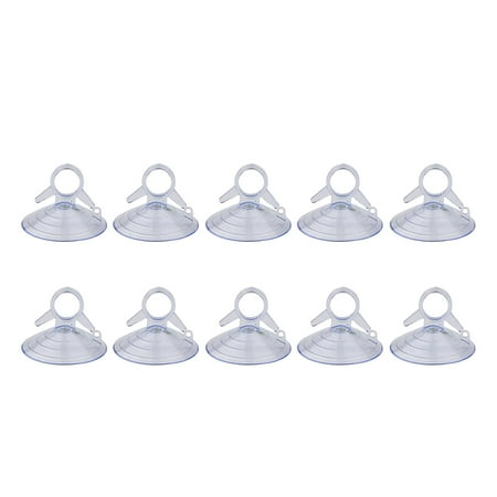 10Pcs PVC Small Suction Cups for Kitchen Home Organization Mirrors Clear