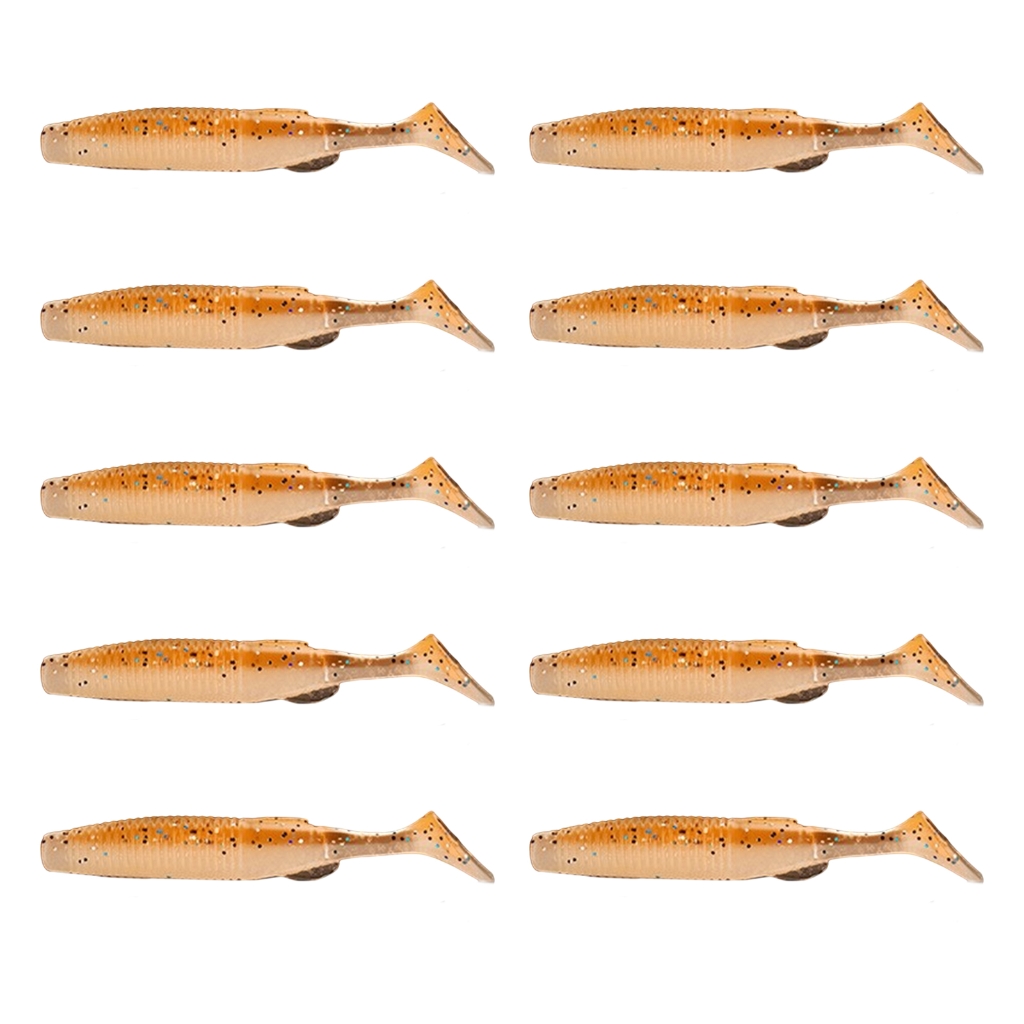 Soft Lures Esche In Plastica Morbida A Coda Di Rondine - Paddle Tail Swimbaits, Colore Bianco