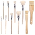 thumbnail image 1 of 10Pcs Paint Brushes Sizes Goat Hair Paint Brushes for Painting Walls Soft Fur Gilding Brush for Painting, 1 of 6