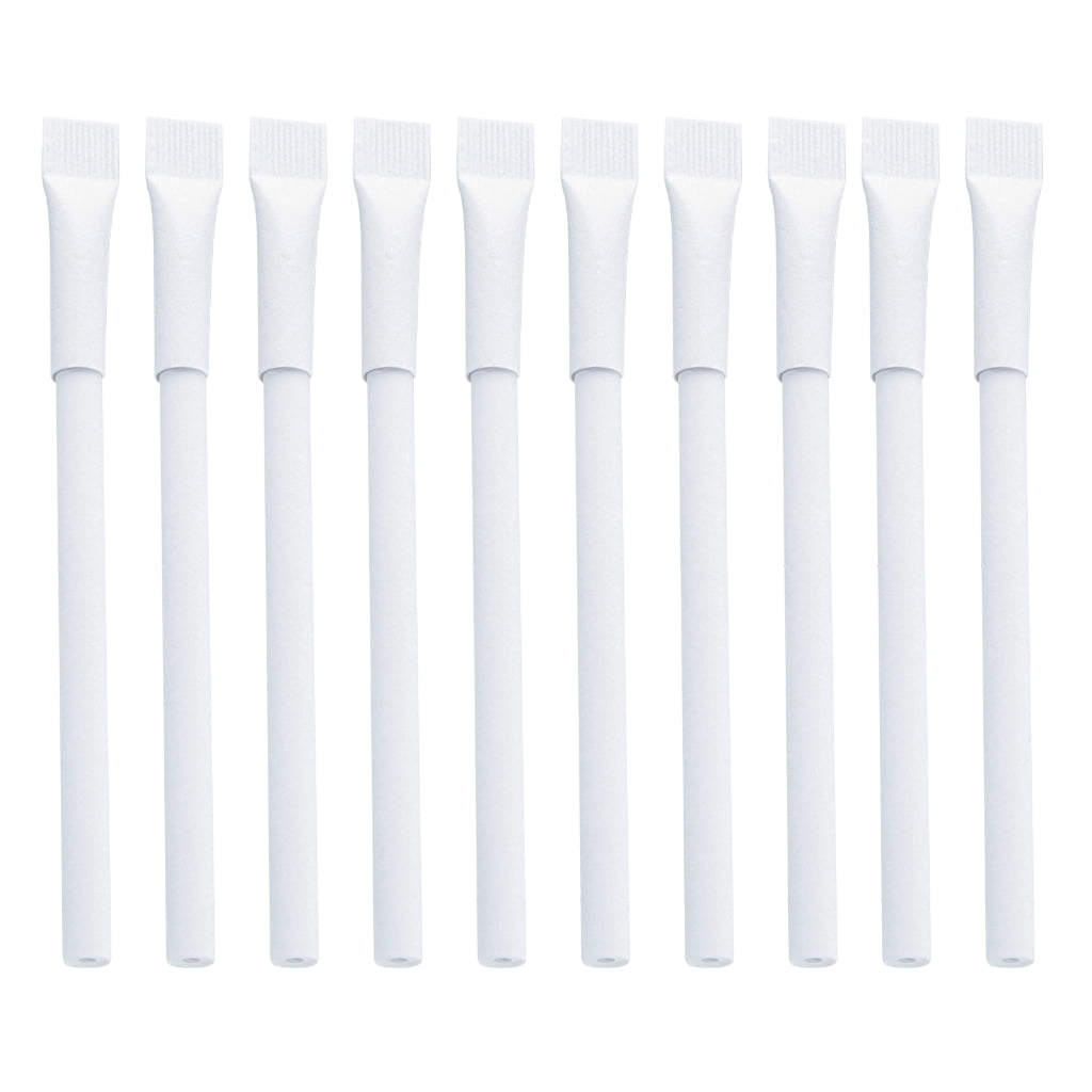 Paper Biros 10Pcs Paper Ballpoint Pen Recyclable Biro Pen 1.0mm Write Smoohtly for ...