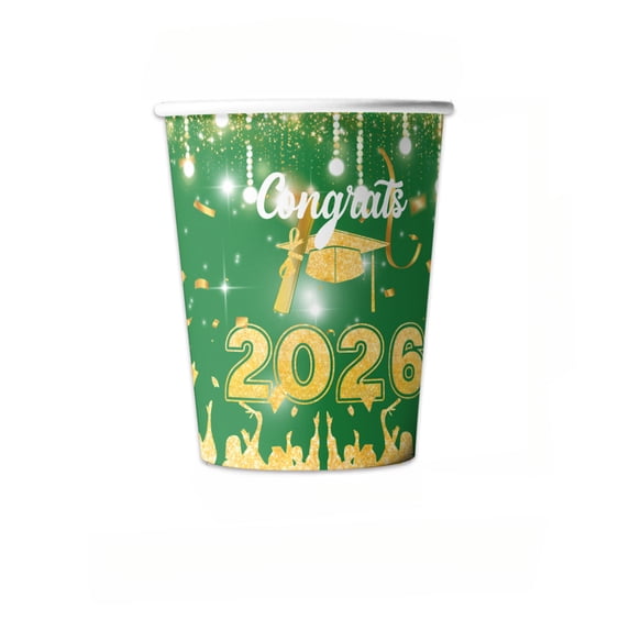 10Pcs Paper Cup Birthday Party Graduation Supplies Decorations 2026 C