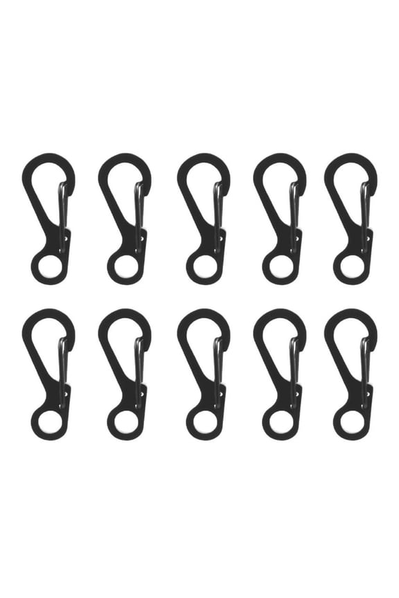 7829 10Pcs Small Carabiner Clip Spring Snap Hook Clasps Keychain Backpacks Carabiners