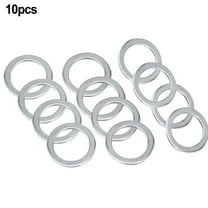 10Pcs Pedal Washers, Stainless Steel Replacement Silver for Moutain Bike Road Bicycle