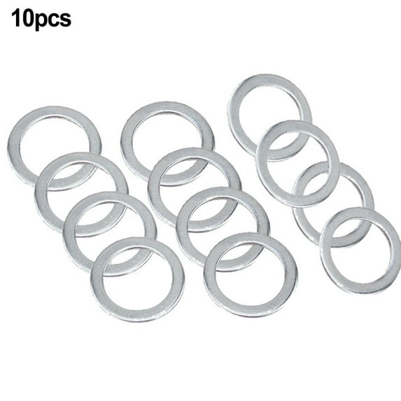 10Pcs Pedal Washers, Stainless Steel Replacement Silver for Moutain Bike Road Bicycle
