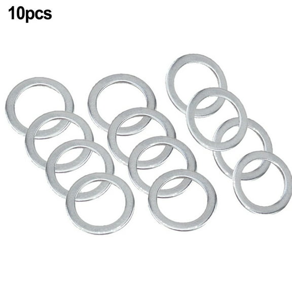 10Pcs Pedal Washers, Stainless Steel Replacement Silver for Moutain Bike Road Bicycle