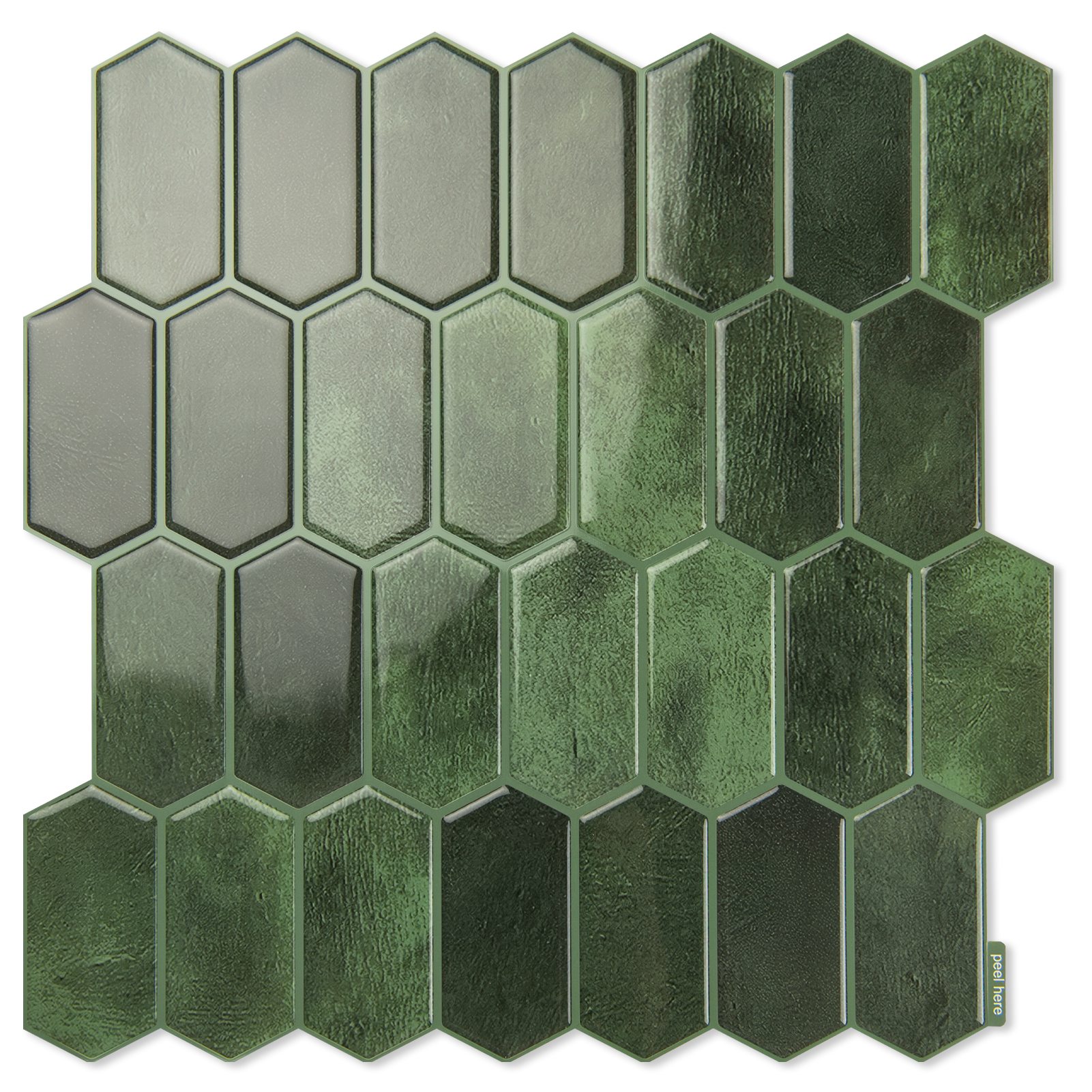 10Pcs Peel and Stick Backsplash,12'' x 12'' Heavy-Duty Self-Adhesive Vinyl Wall Tiles for Kitchen,Bathroom