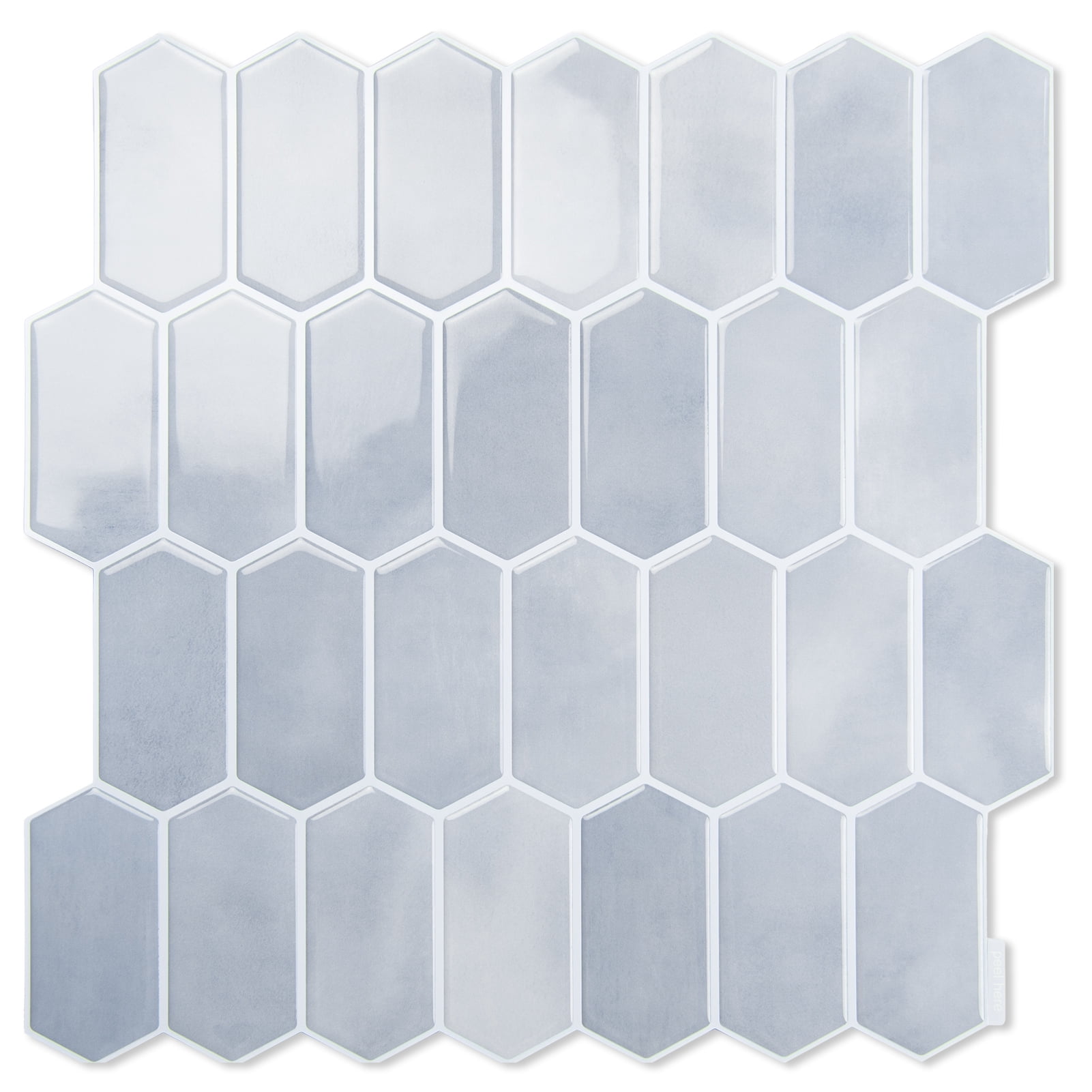 10Pcs Peel and Stick Backsplash,12'' x 12'' Heavy-Duty Self-Adhesive Vinyl Wall Tiles for Kitchen,Bathroom