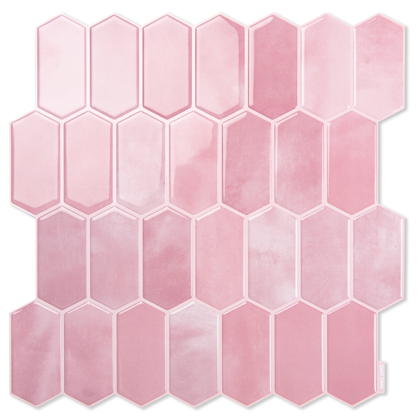 10Pcs Peel and Stick Backsplash,12'' x 12'' Heavy-Duty Self-Adhesive Vinyl Wall Tiles for Kitchen,Bathroom