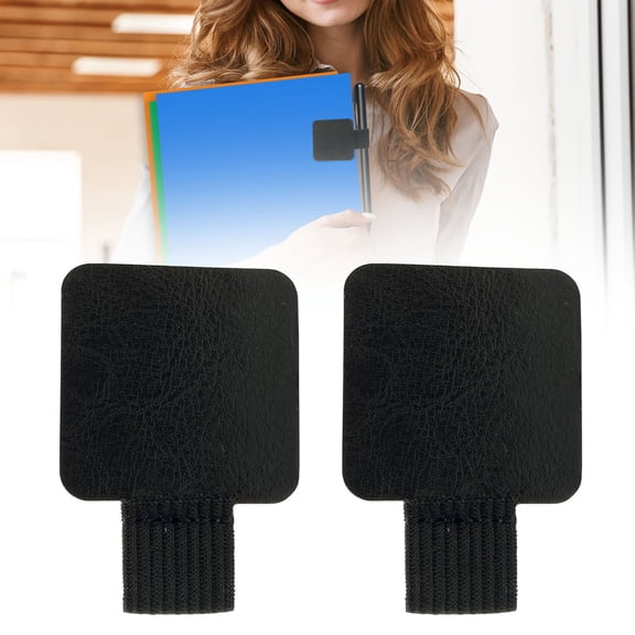 10Pcs Pen Holder Loop Adhesive PU Leather Pen Holder Loop Stick-On for Notebooks and Planners