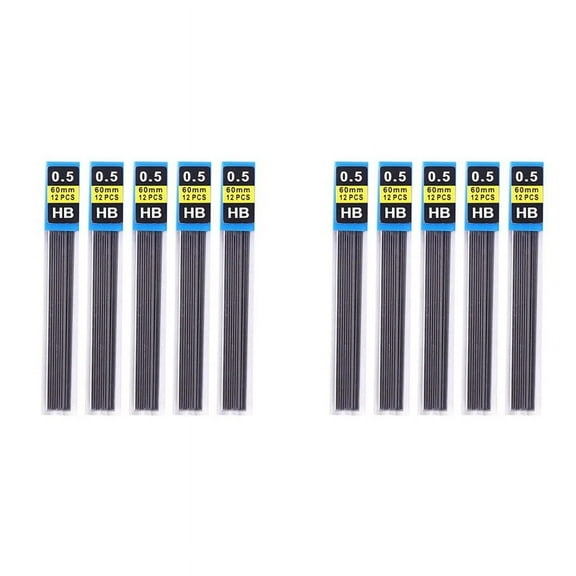 10Pcs Pencil Lead Refill, Pencil Refill Office Writing Accessories Pencil Student Stationery Pencil Refills(0.5mm)