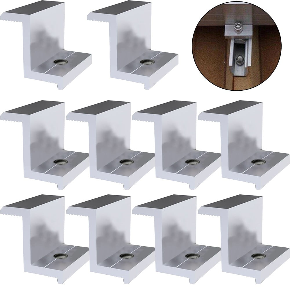 Solar Panel Mounting Fixing Clamp Adjustable Z Bracket Metal End Clamp PV Panel Clip For Solar System Install Accessors From 8,71 € | DHgate - View #2