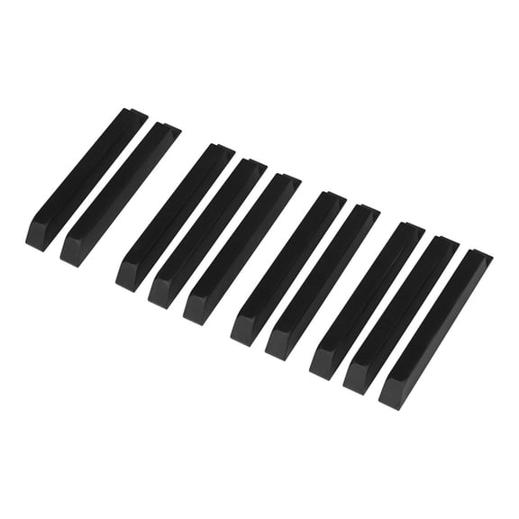10Pcs Piano Black Keys Piano Keytops Replacement Keys Piano Keyboard Top Piano Repair Accessories Enduring