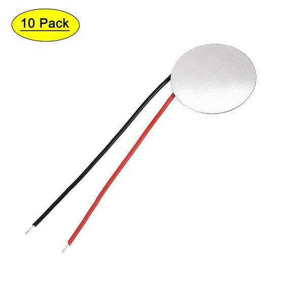 10Pcs Piezo Discs 20mm Acoustic Pickup Transducer Prewired Microphone Trigger Drum CBG Guitar