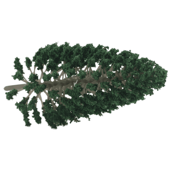 10Pcs Pine Trees 1:25 Model Train Railway Building Green Model Tree for O G Scale 1/25 Railroad Layout Diorama Scenery