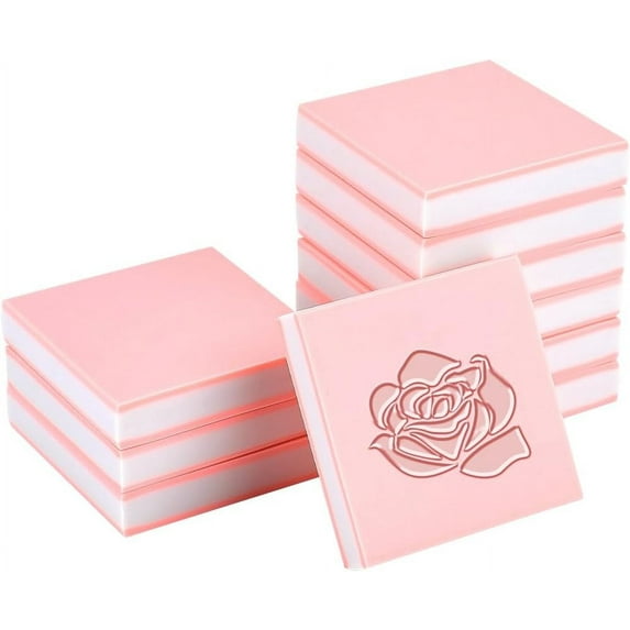 10Pcs Pink Rubber Carving Blocks Linoleum Blocks Square Rubber Stamps for DIY Printmaking Stamp Soft Rubber Crafts DIY Crafting Scrapbook Beginners Professional