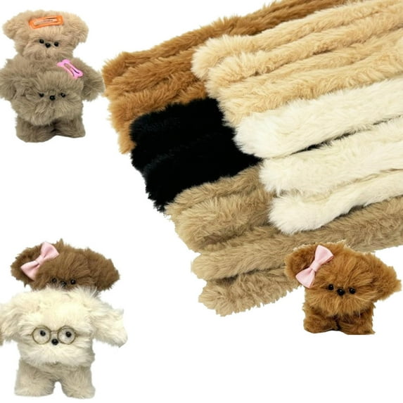 10Pcs Pipe Cleaners Craft Thick Fur 39.37 Inches Coral Fleece Material Pipe Cleaners 5 Colors Large Long Fluffy Pipe Cleaners Great for a Gift Craft Cass Party